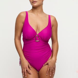 UVITA Deep Magenta Tiefdekolletierter Badeanzug