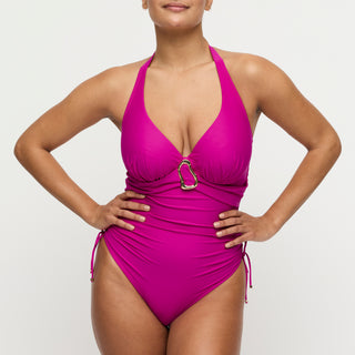 UVITA Deep Magenta Tiefdekolletierter Badeanzug