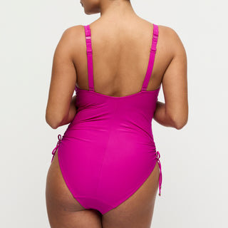 UVITA Deep Magenta Tiefdekolletierter Badeanzug