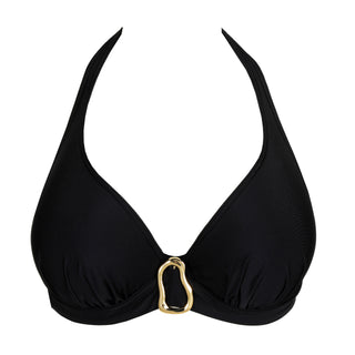UVITA schwarz Unterlegtes Bikini-Top tief.