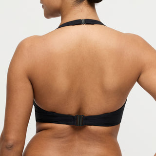 UVITA schwarz Unterlegtes Bikini-Top tief.