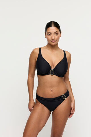 UVITA schwarz Unterlegtes Bikini-Top tief.