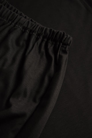 Py, 1/1 sleeve, pants 1/1, round ne, Black