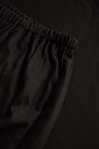 Py, 1/1 sleeve, pants 1/1, round ne, Black