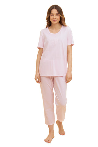 Py, 1/2 sleeve, pants 7/8, angular, Rosewater