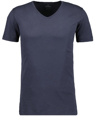 2 T-Shirt Doppelpack Bodyfit mit V-Ausschnitt