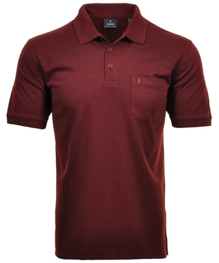 Softknit-Polo mit Brusttasche, kurzarm