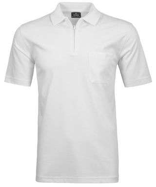 Softknit-Poloshirt mit Zip