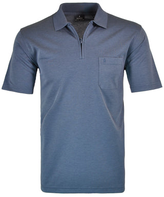 Softknit-Poloshirt mit Zip