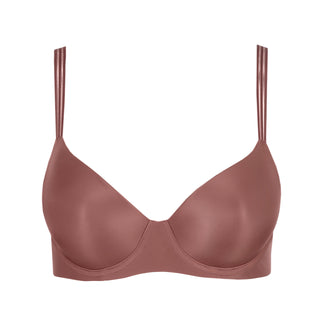 LOUIE satin taupe Vollschalen-BH Spacer