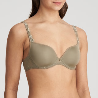AGNES golden olive Unterlegter BH Herzform