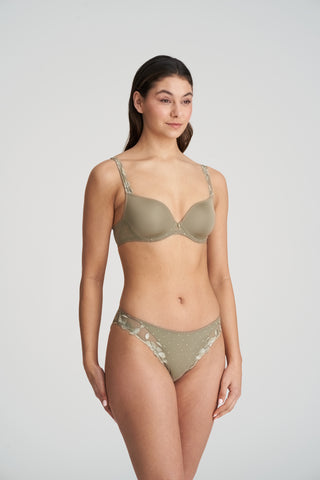 AGNES golden olive Unterlegter BH Herzform