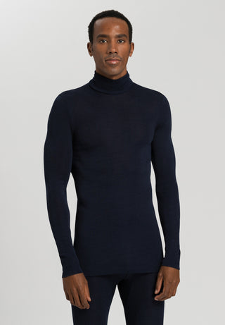 Woolen Silk Turtleneck Shirt