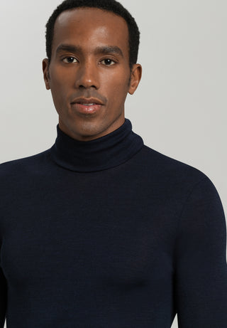 Woolen Silk Turtleneck Shirt