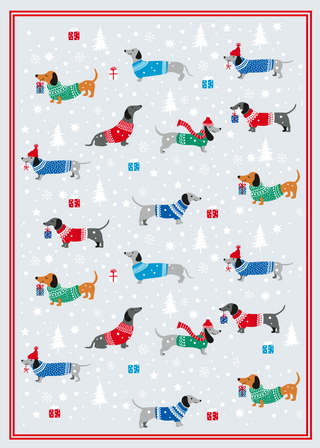 HL Küchentuch Druck "WEIHNACHTSDACKEL"