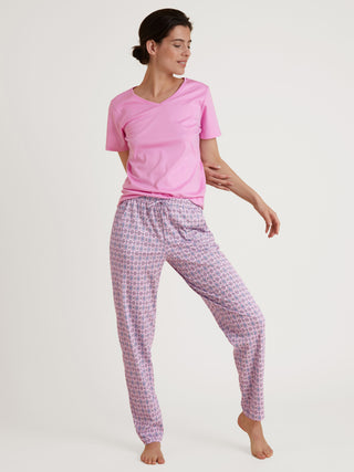 DAMEN Shirt kurzarm, bubble gum pink