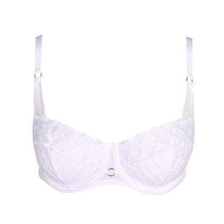 JHANA weiss Balconette-BH vertikale Naht
