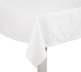 MARBLE Tischdecke - brillantweiß - 150/250