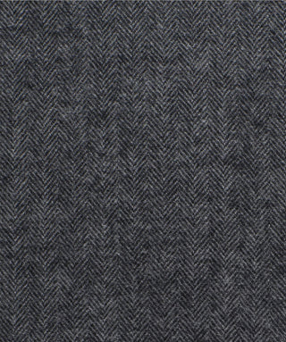 S-603089 | lech | fleuresse | Uni Kissenhülle aus Flanell mit Fischgrät-Muster in Grau |  0001 ANTHRAZIT  | 100% Baumwolle | 4043202456387