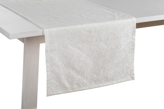 MARBLE Tischläufer - weiß - 50/150