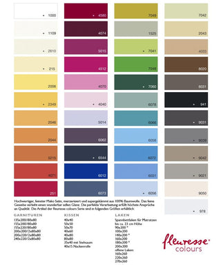 S-009100 | colours | fleuresse | Hellgrüne Kissenhüllen aus Mako Satin |  7042 LINDGRÜN  | 100% Baumwolle | 4043202198003