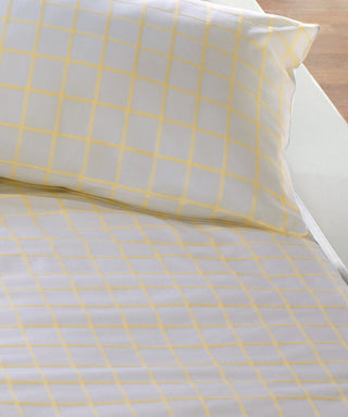 G-4003RV | heidelbergrv 4003   | fleuresse | Elegante Batistbettwäsche mit feinen Karos - Reißverschluss |  0215 VANILLE  | 100% Baumwolle | 4043202432190