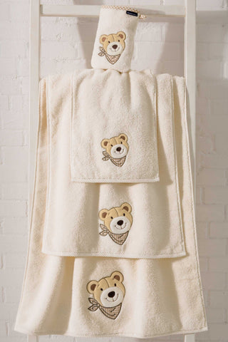 Morgenstern Bär Handtuch, Duschtuch, Gästetuch, Waschhandschuh, creme