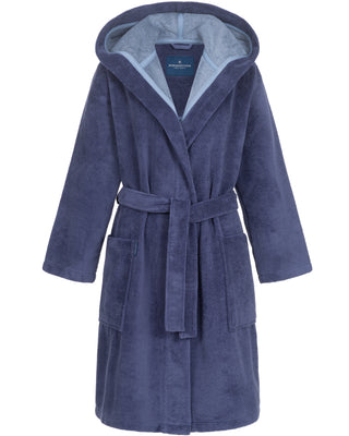 Morgenstern Bademantel Damen Kapuze, kurz, Multifaser, MILA, veilchenblau