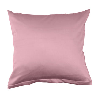 Lorena Mako Satin Bettwäsche uni Classic Woodrose Rosa Kissen 80x80cm