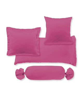 S-009100 | colours | fleuresse | Kissenbezug aus MAKO SATIN in Pink |  4512 CASSIS  | 100% Baumwolle | 4043202222739