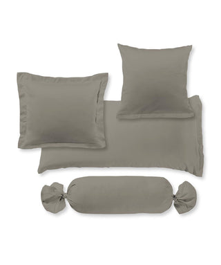 S-009100 | colours | fleuresse | Edle Kissenhülle aus Baumwoll-Satin |  9021 GRAU  | 100% Baumwolle | 4043202097634