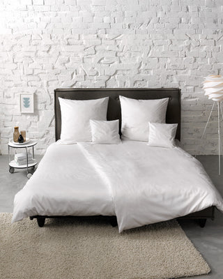 G-009100 | colours | fleuresse | Einfarbige MAKO SATIN Uni-Bettwäsche in WEIß |  1000 WEIß  | 100% Baumwolle | 4043202059205