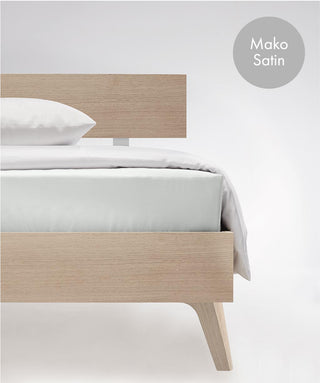 L-009100 | colours spannlaken | fleuresse | Elegante MAKO SATIN Spannlaken mit Rundumgummi |  1000 WEIß  | 100% Baumwolle | 4043202101225