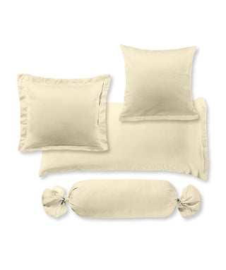 G-009100 | colours | fleuresse | Uni Mako Satin Bettwäsche aus Baumwolle vanille |  0215 VANILLE  | 100% Baumwolle | 4043202059250