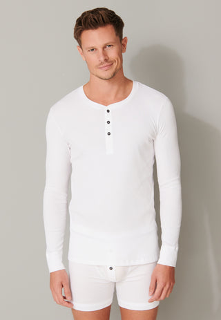 Long-sleeved button placket