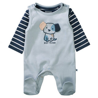 Romper with shirt made from organic cotton