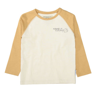 Long sleeve shirt with raglan sleeves