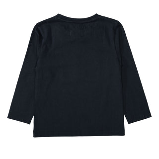 Long-sleeved shirt with number print made from reversible sequins