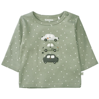 Long-sleeved shirt made from organic cotton