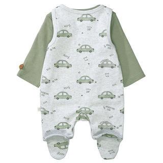 Romper with shirt made from organic cotton