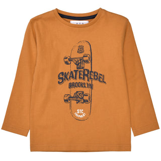Long-sleeved shirt with a print