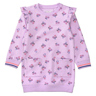 Sweat dress with all-over print