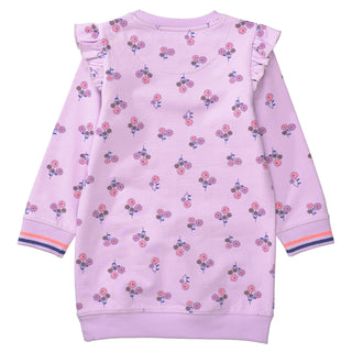 Sweat dress with all-over print