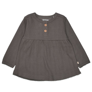 Tunic with a fine hole pattern all-over