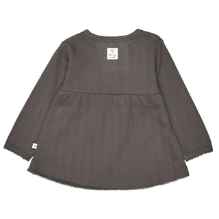 Tunic with a fine hole pattern all-over