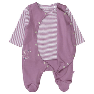 Romper with shirt made from organic cotton