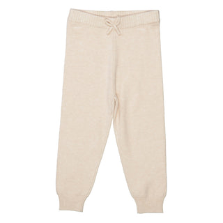 Knit jogging pants with drawstring