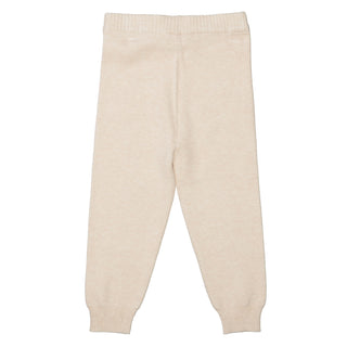 Knit jogging pants with drawstring