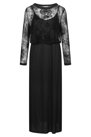 Nd, 1/1 sleeve, round neck, Black