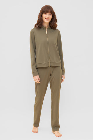 Jacket, 1/1 sleeve, zipper, Olive